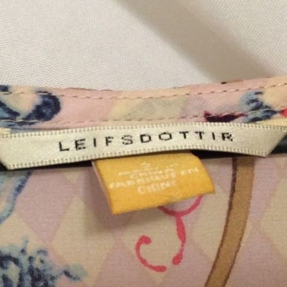 SALE! Leifsdottir Blouse 2 Light Tan Anthropologie - Picture 5 of 5